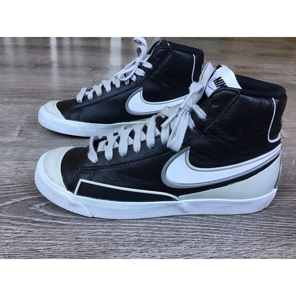 Nike Blazer Mid 77 Infinite Mens Size 7.5 US DA7233-001 Black White Leather Shoe